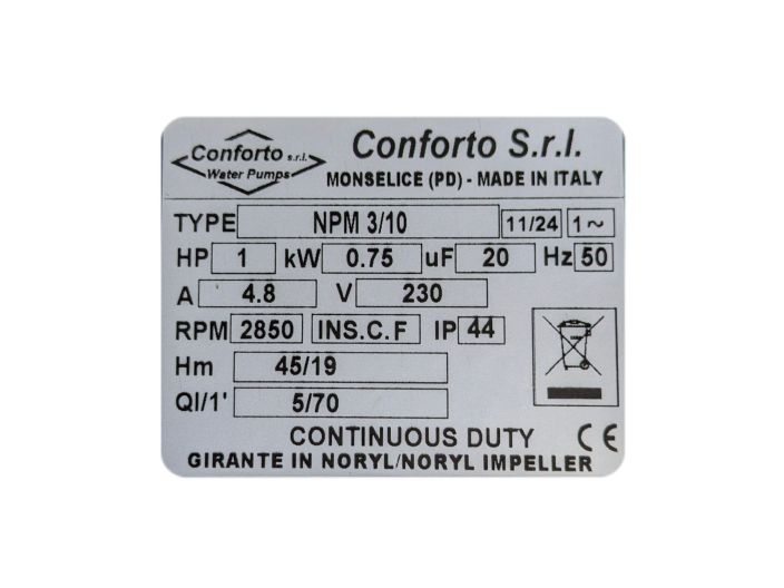 Насосна станція водопостачання Conforto BS NPM 3/10 - 24