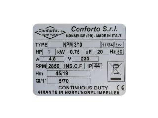 Насосная станция водоснабжения Conforto BS NPM 3/10 - 24