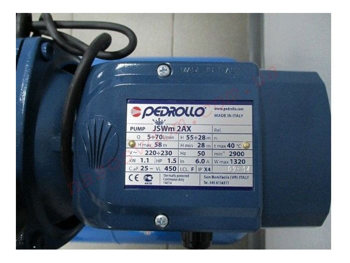 Насосна станція Pedrollo JSWm 2AX/50 купити в інтернет-магазині «НасосВДом» Київ Україна