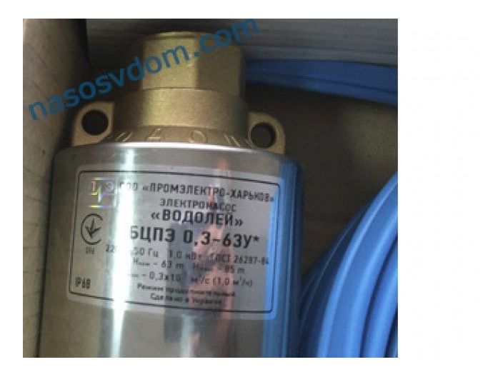 Водолей БЦПЭ 0,3-63У d 84мм кабель 63м купить в интернет-магазине «НасосВДом» Киев Украина