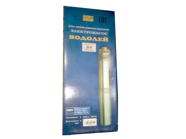 Водолій БЦПЕ 1,6-40У d 105мм кабель 40м купити в інтернет-магазині «НасосВДом» Київ Україна