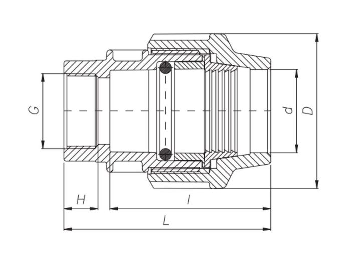 Переходник ВР (1004) d40х1 1/2 купить в интернет-магазине «НасосВДом» Киев Украина