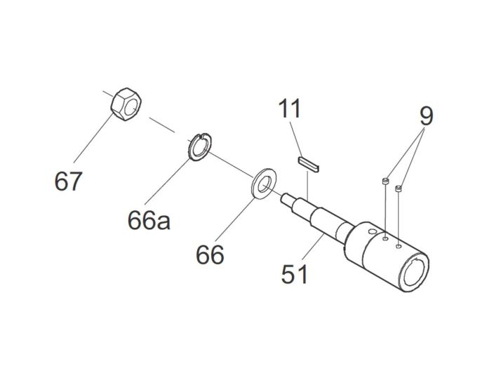 Вал в комплекте D28 к GRUNDFOS NB/TP арт. 96039354 купить в интернет-магазине «НасосВДом» Киев Украина