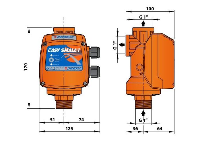 EASY SMALL 1 электронное реле давления купить в интернет-магазине «НасосВДом» Киев Украина