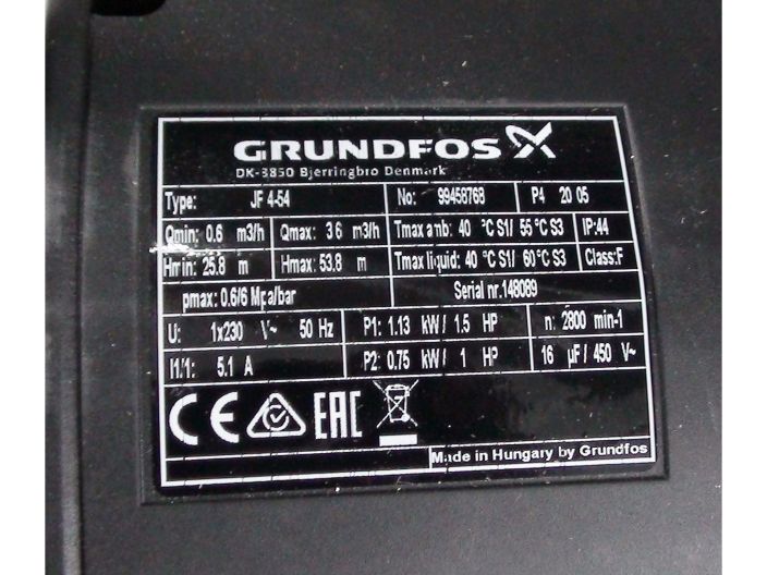 Поверхневий насос Grundfos JP 4-54 S-BBVP (99458768) купити в інтернет-магазині «НасосВДом» Київ Україна