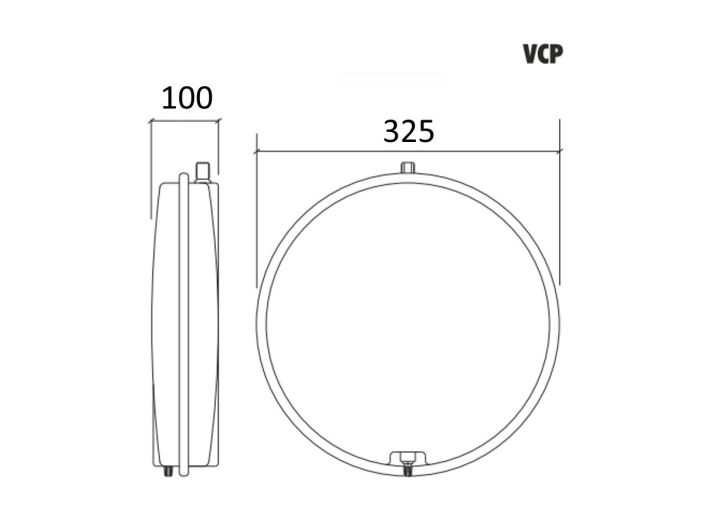 Бак расширительный для отопления Aquasystem VCP 325-6 купить в интернет-магазине «НасосВДом» Киев Украина
