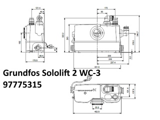 габарити SOLOLIFT2 WC-3